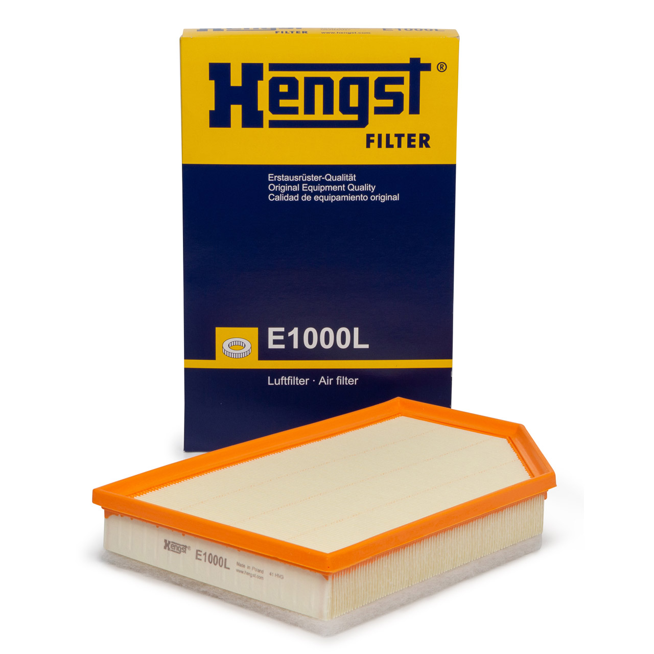 HENGST E1000L Luftfilter für VOLVO S60 2 S80 2 V60 1 2 V70 2 3 XC60 XC70 2