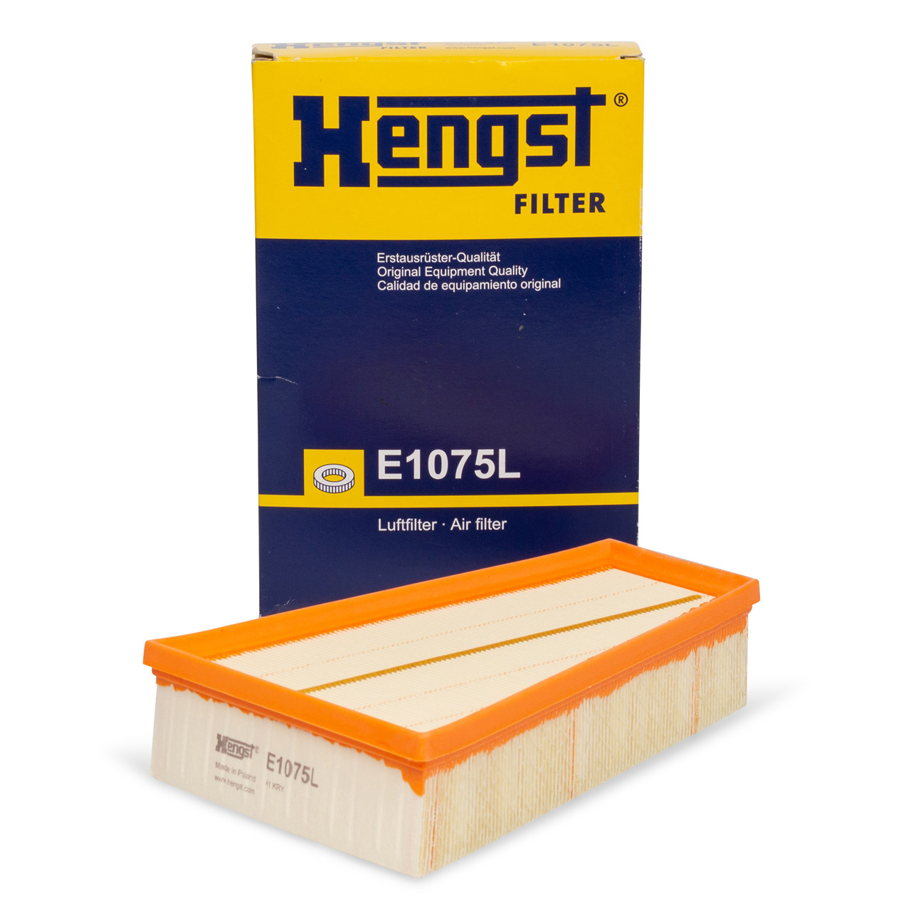HENGST E1075L Luftfilter für MERCEDES W176 W246 W242 C117 X117 X156 160-250 M270