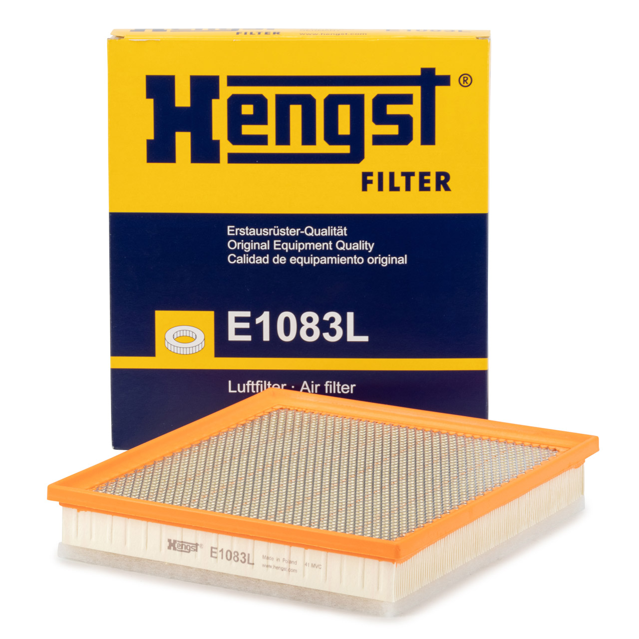 HENGST E1083L Luftfilter für OPEL INSIGNIA A SAAB 9-5 (YS3G) 834125 / 13319421