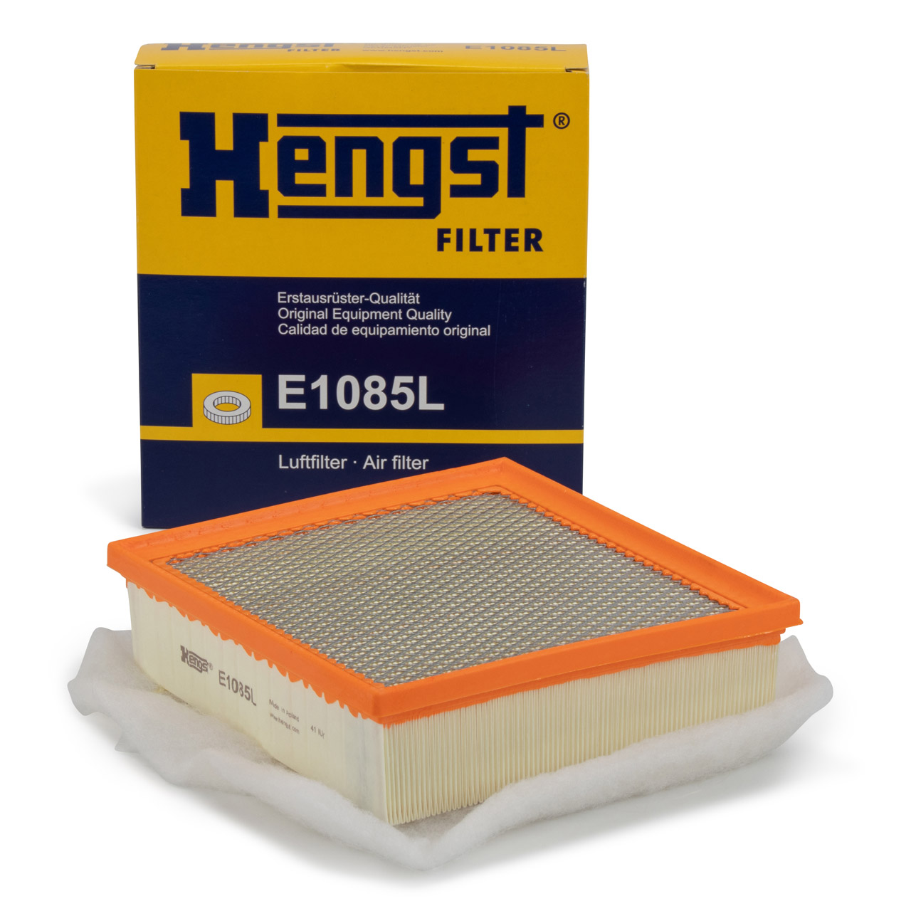 HENGST E1085L Luftfilter für OPEL MERIVA B 1.4 / 1.4 LPG 1.3 / 1.6 / 1.7 CDTI