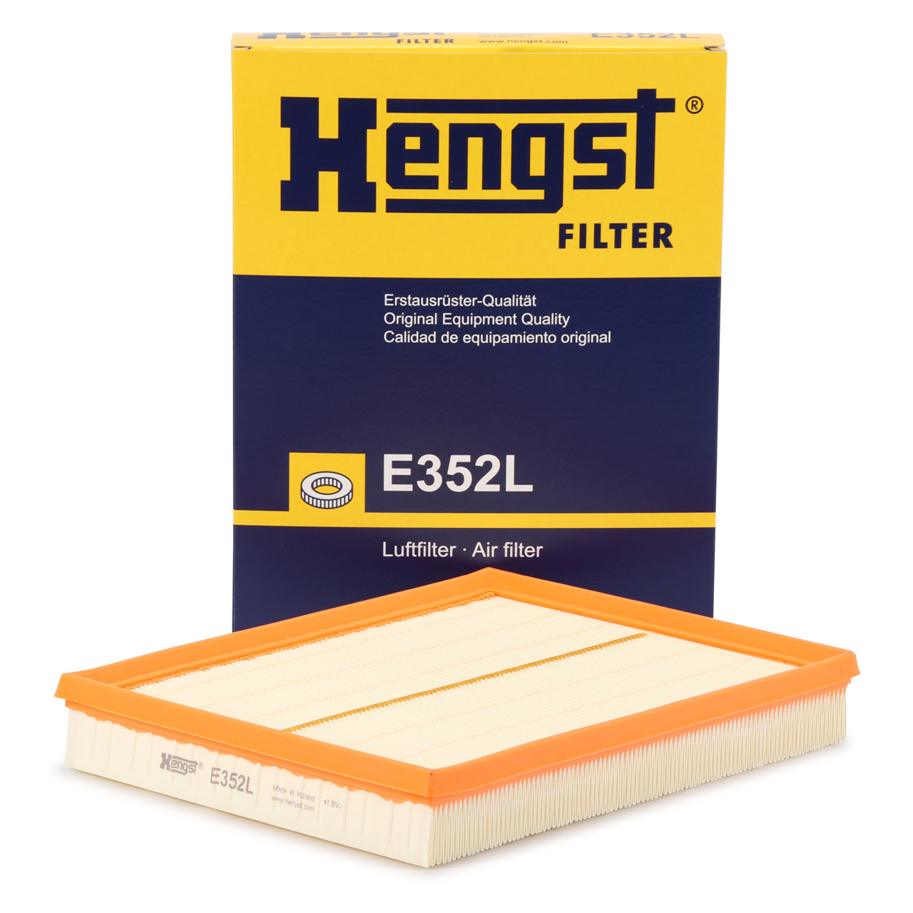HENGST E352L Luftfilter für OPEL ASTRA G H SPEEDSTER ZAFIRA A B 835622 / 5834282