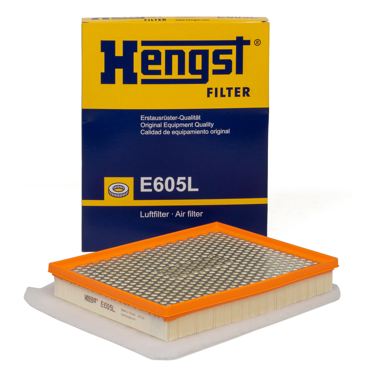 HENGST E605L Luftfilter für OPEL ASTRA H ZAFIRA B 1.6 Turbo 1.7 CDTI 1.9 CDTI