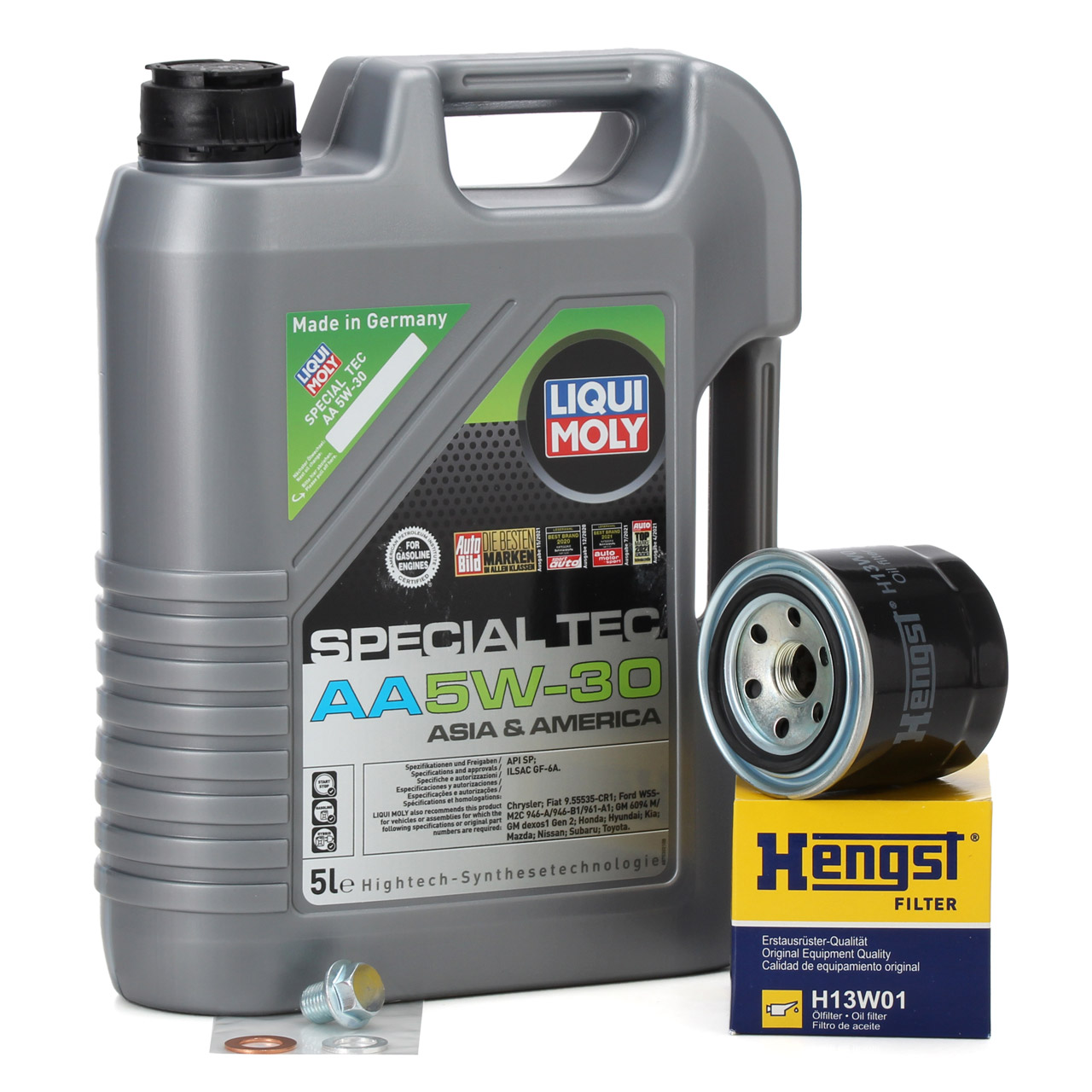 5L LIQUI MOLY Motoröl Öl SPECIAL TEC AA 5W30 + HENGST Ölfilter  