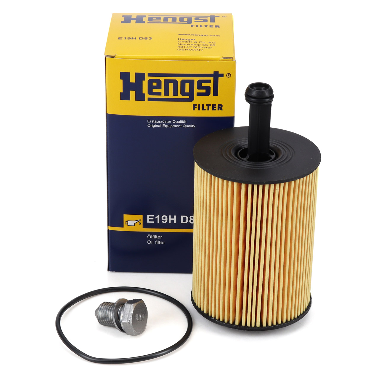 HENGST Ölfilter + Schraube für VW Golf 4 5 6 Passat B6 B7 Polo Sharan Touran 1.2-2.5 TDI
