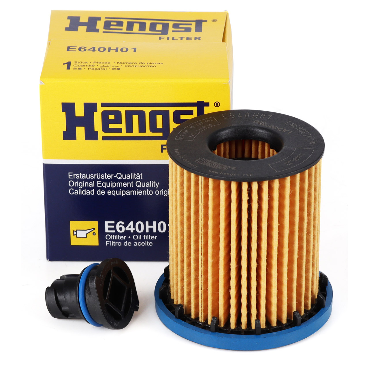 HENGST E640H01 Ölfilter + Schraube OPEL Astra K 1.5 CRDi Inssignia B 1.5 CDTi 105/122 PS