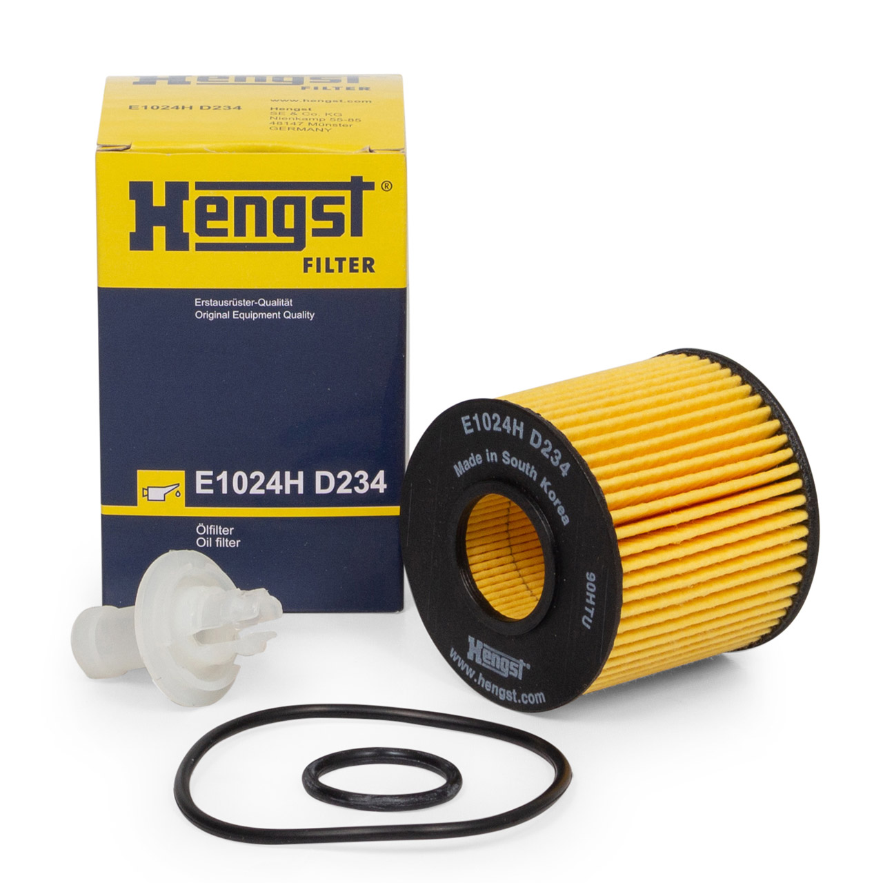 HENGST E1024HD234 Ölfilter für TOYOTA Auris Corolla IQ RAV 4 Verso S Yaris 1.4 D-4D