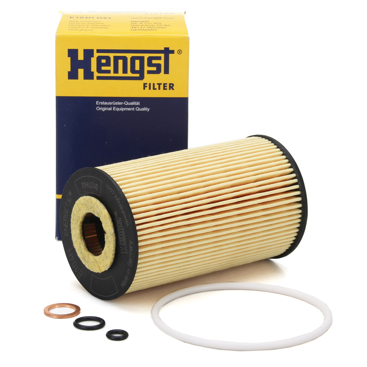HENGST E104HD43 Ölfilter für BMW 3er E36 E46 316i 318i 5er E34 518i Z3 E36 1.8i 19i