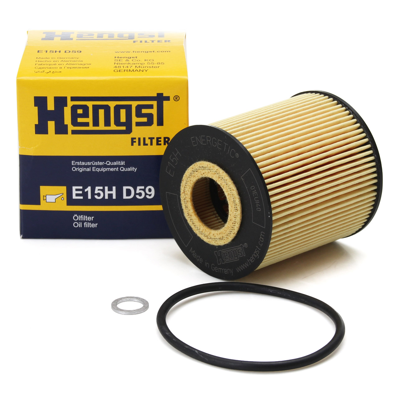 HENGST E15HD59 Ölfilter für BMW E46 330d E39 525d 530d E38 730d X5 E53 3.0d M57