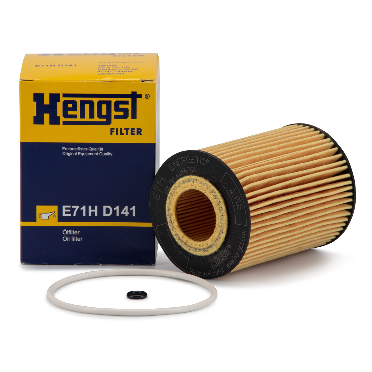 HENGST E71HD141 Ölfilter MERCEDES C-/E-/G-/M-/S-Klasse 280-350CDI OM642 M276