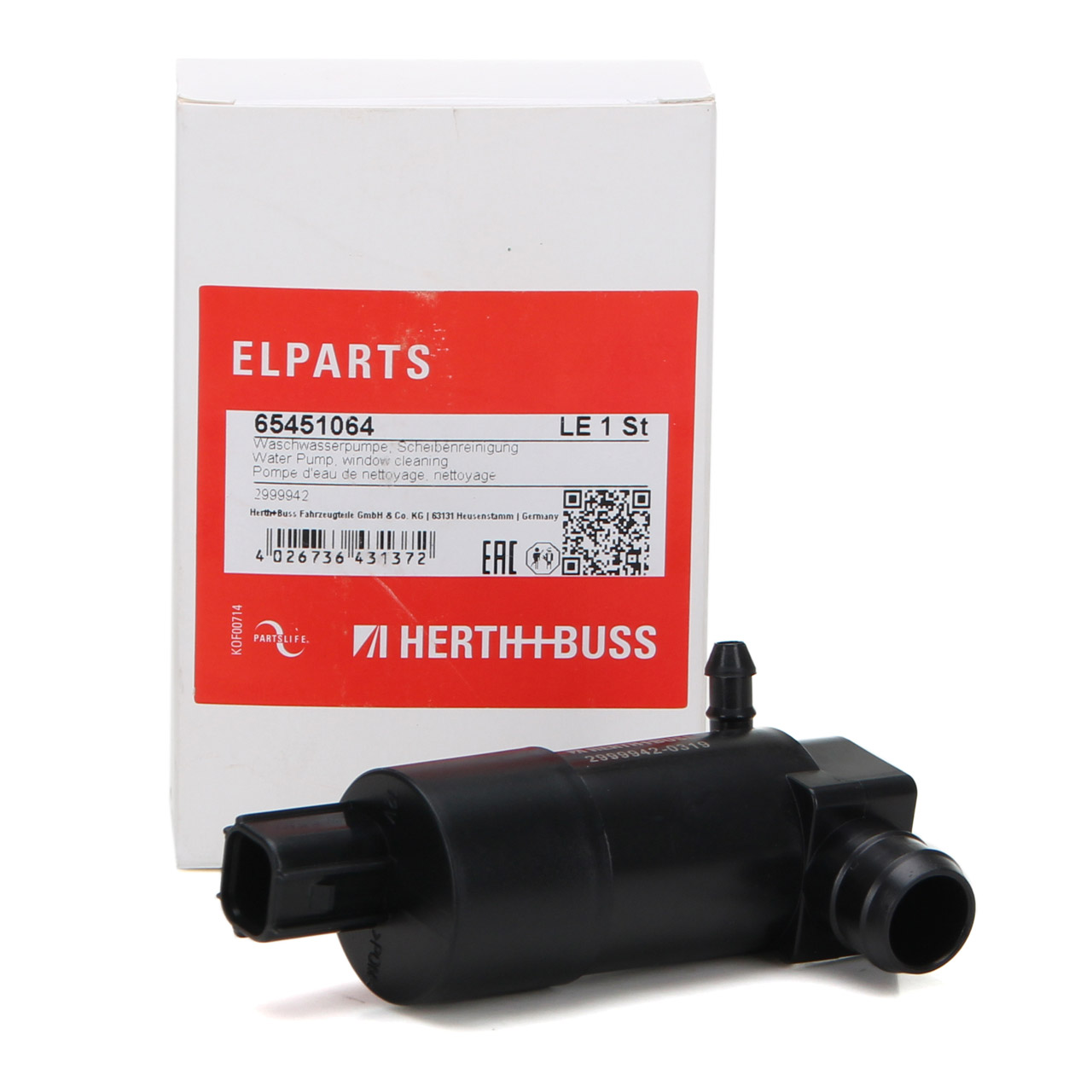 HERTH+BUSS ELPARTS Waschwasserpumpe Waschpumpe FORD Focus 3 MK3 bis 07.2015