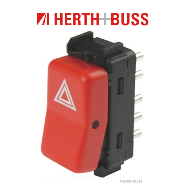HERTH+BUSS ELPARTS Warnblinkschalter für MERCEDES 190 W201 W202 W124 S124 A124