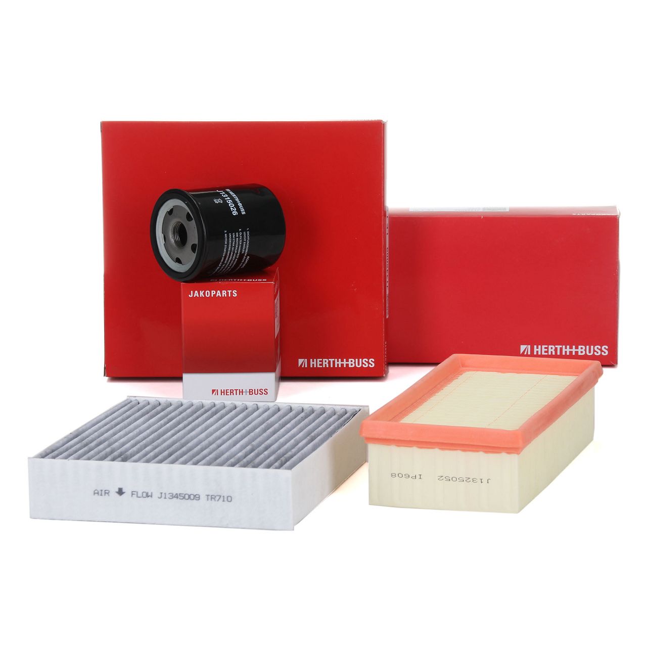 HERTH+BUSS JAKOPARTS Filter-Set f&uuml;r MITSUBISHI Colt 6 SMART ForFour 454 1.1 1.3 1.5