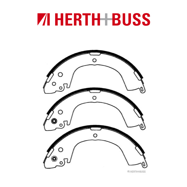 HERTH+BUSS JAKOPARTS Bremsbacken Satz MITSUBISHI L200 99-133 PS hinten