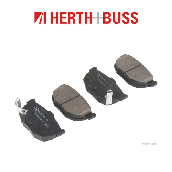 HERTH+BUSS JAKOPARTS Bremsscheiben + Bremsbeläge KIA Cerato 1 (LD) hinten