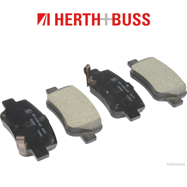 HERTH+BUSS JAKOPARTS Bremsbeläge Bremsklötze für TOYOTA AVENSIS (_T27_) hinten