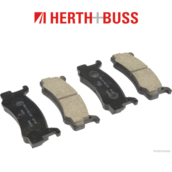 HERTH+BUSS JAKOPARTS Bremsscheiben + Bremsbeläge MAZDA MX-3 (EC) 1.6i 1.8i V6 hinten
