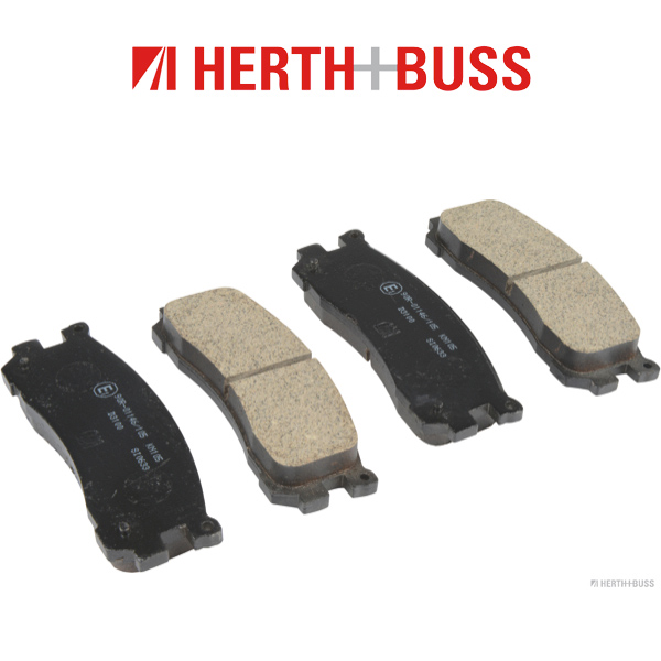 HERTH+BUSS JAKOPARTS Bremsscheiben + Bremsbeläge MAZDA XEDOS 9 (TA) 2.0/2.3/2.5 24V hinten