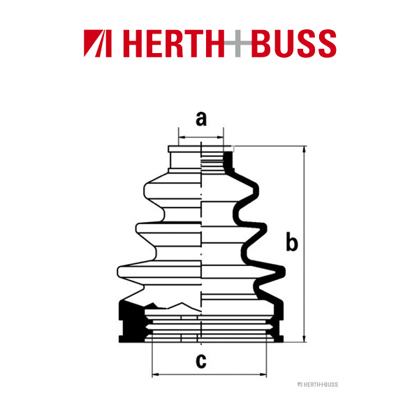 HERTH+BUSS ACHSMANSCHETTEN-SATZ radseitig VORNE J2862000 Toyota