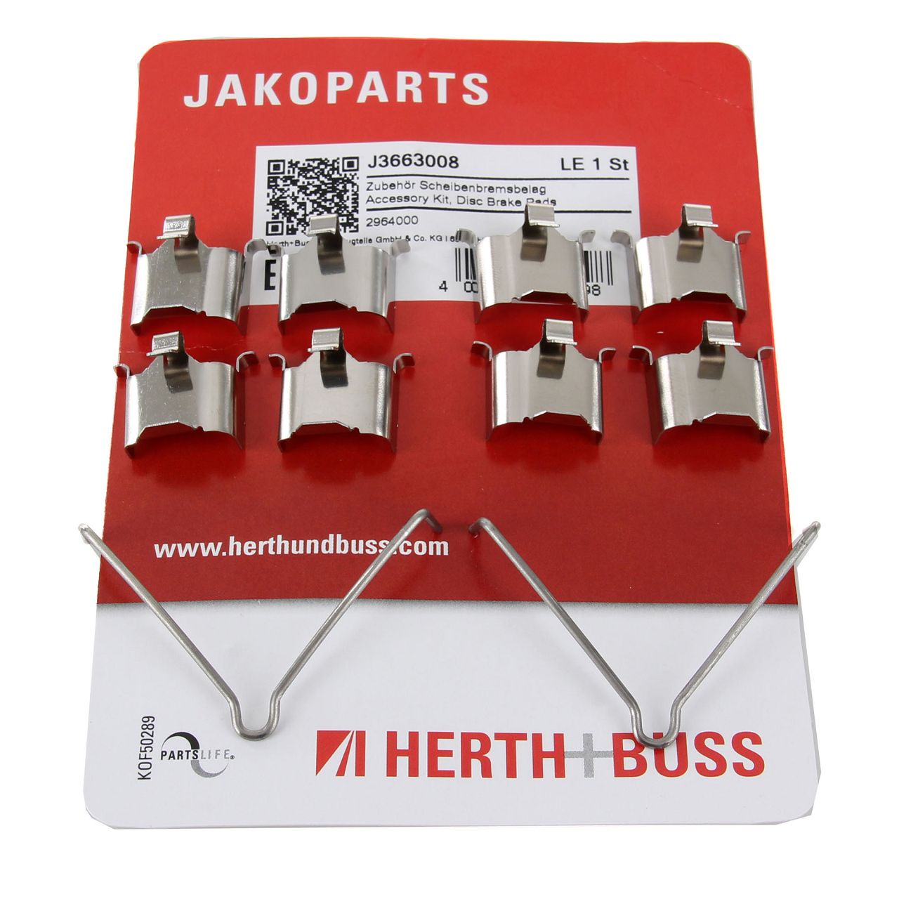 HERTH+BUSS JAKOPARTS Bremsbeläge Zubehörsatz für MAZDA 323 6 626 PREMACY RX 7 h