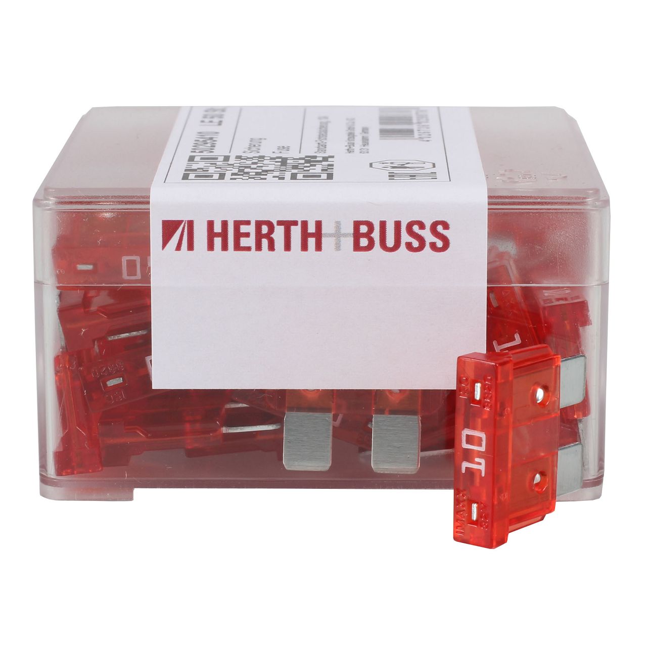 50x HERTH+BUSS ELPARTS Sicherung STANDARD-Flachstecksicherung 10A bis 32V ROT
