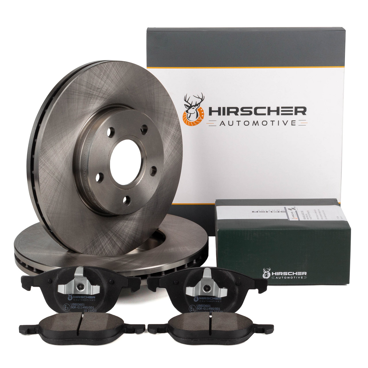 HIRSCHER Bremsscheiben + Bremsbeläge FORD Focus 2 MK2 C-Max (DM2) vorne