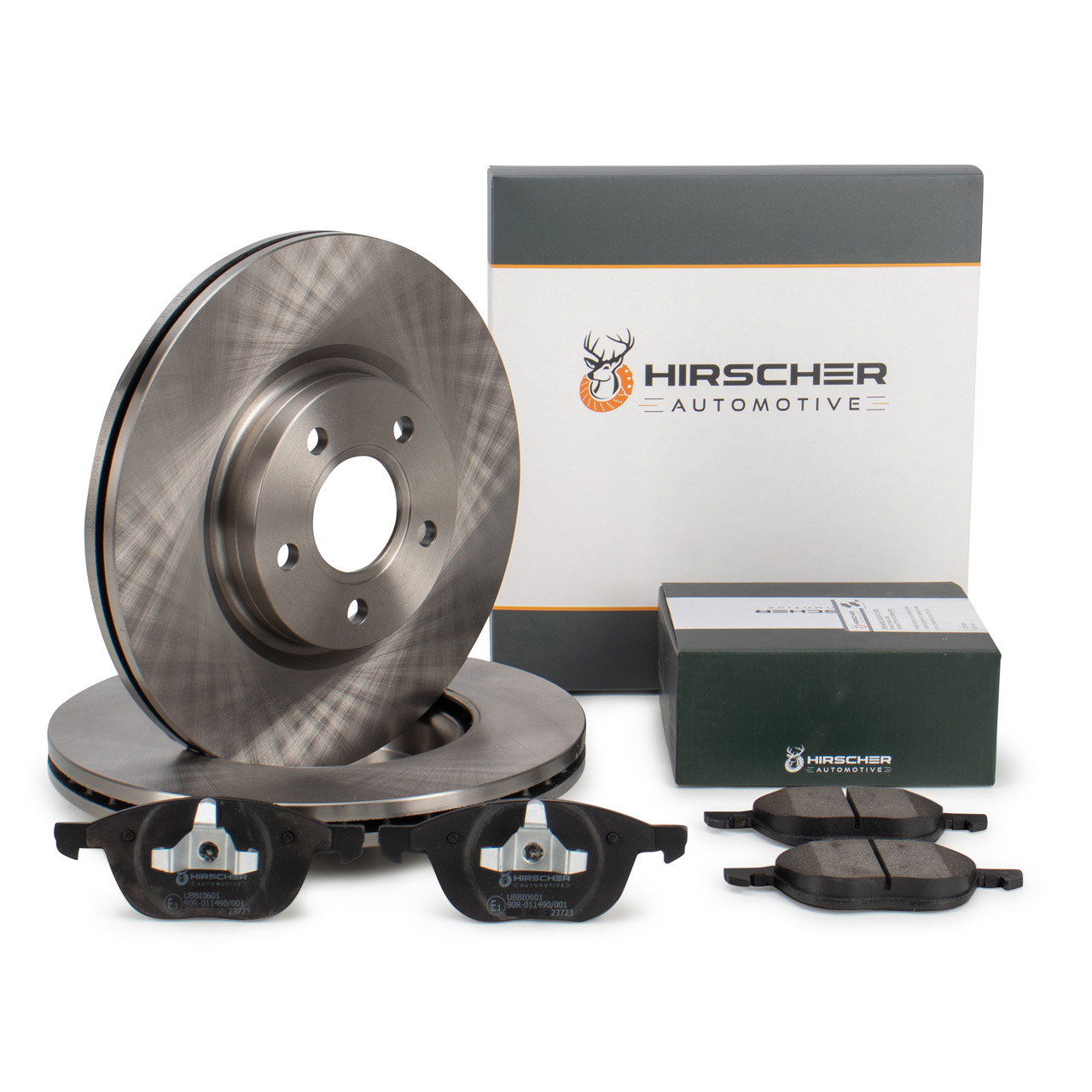 HIRSCHER Bremsscheiben + Bremsbeläge FORD Focus 2 MK2 C-Max (DM2