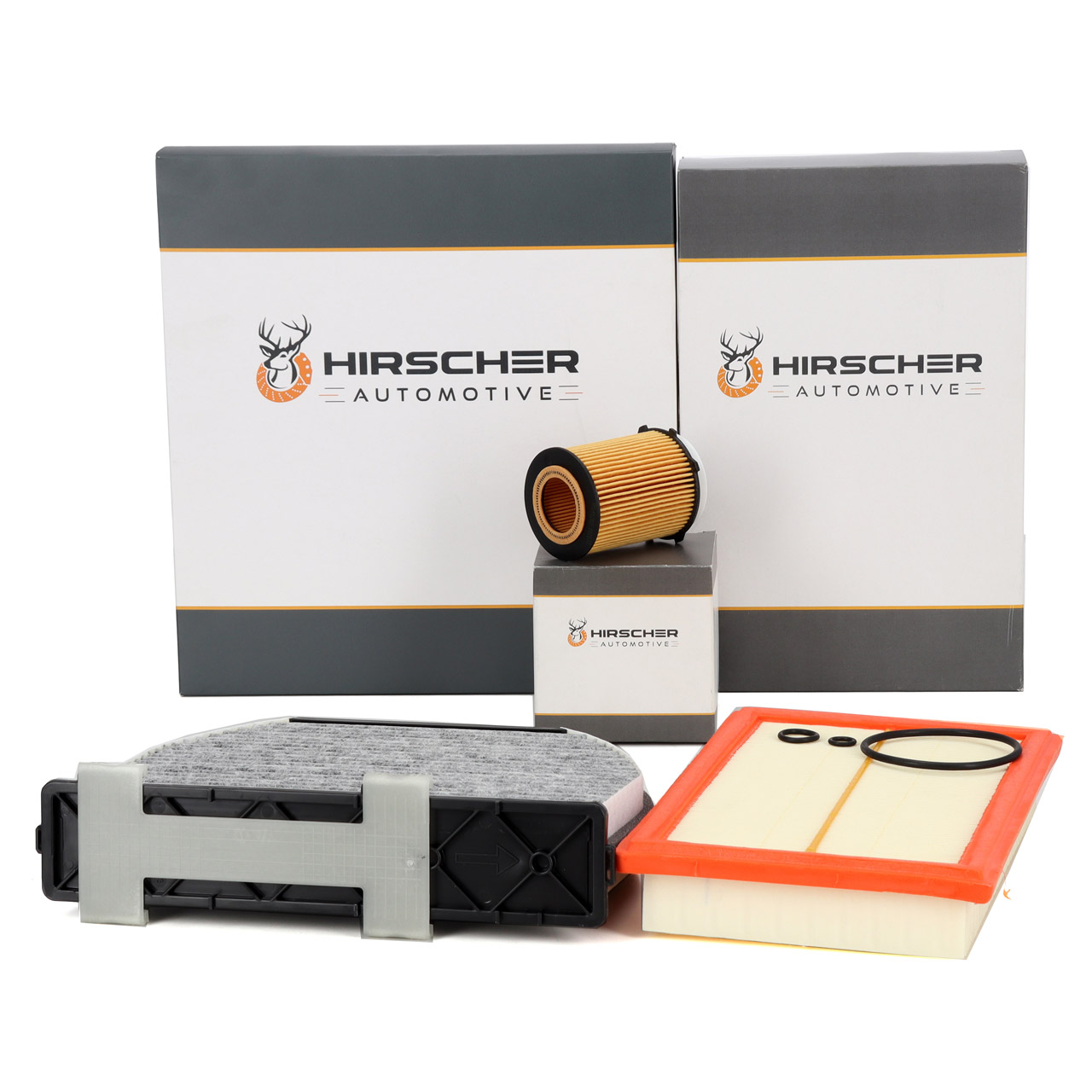 HIRSCHER Filterset MERCEDES W204 S204 C204 C180/CGI W212 S212 C/A207 E200/NGT E250 M274