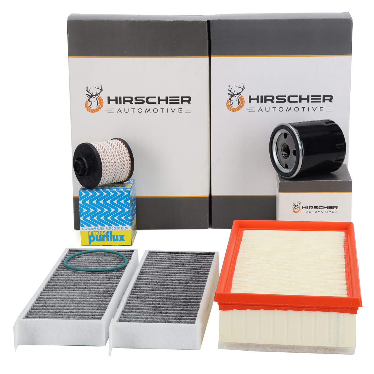 HIRSCHER Filterset Filterpaket 4-tlg PEUGEOT 308 II 2.0 GT / BlueHDi 150/177/179/181 PS