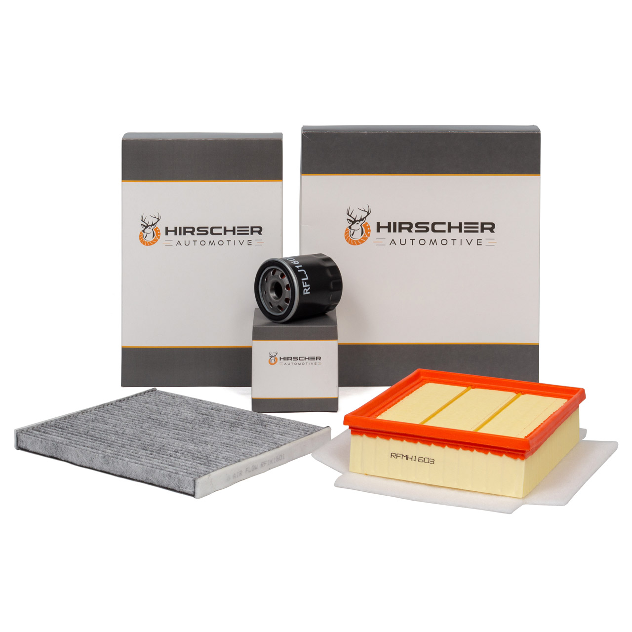 HIRSCHER Filterset Filterpaket Inspektionskit OPEL Corsa E X15 1.0 90 / 115 PS