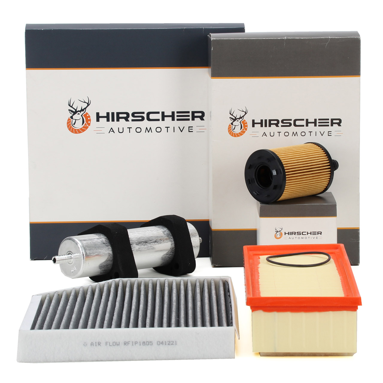 HIRSCHER Filterset 4-tlg AUDI A4 (8K B8) A5 (8T 8F) Q5 (8RB) 2.0 TDI 120-170 PS