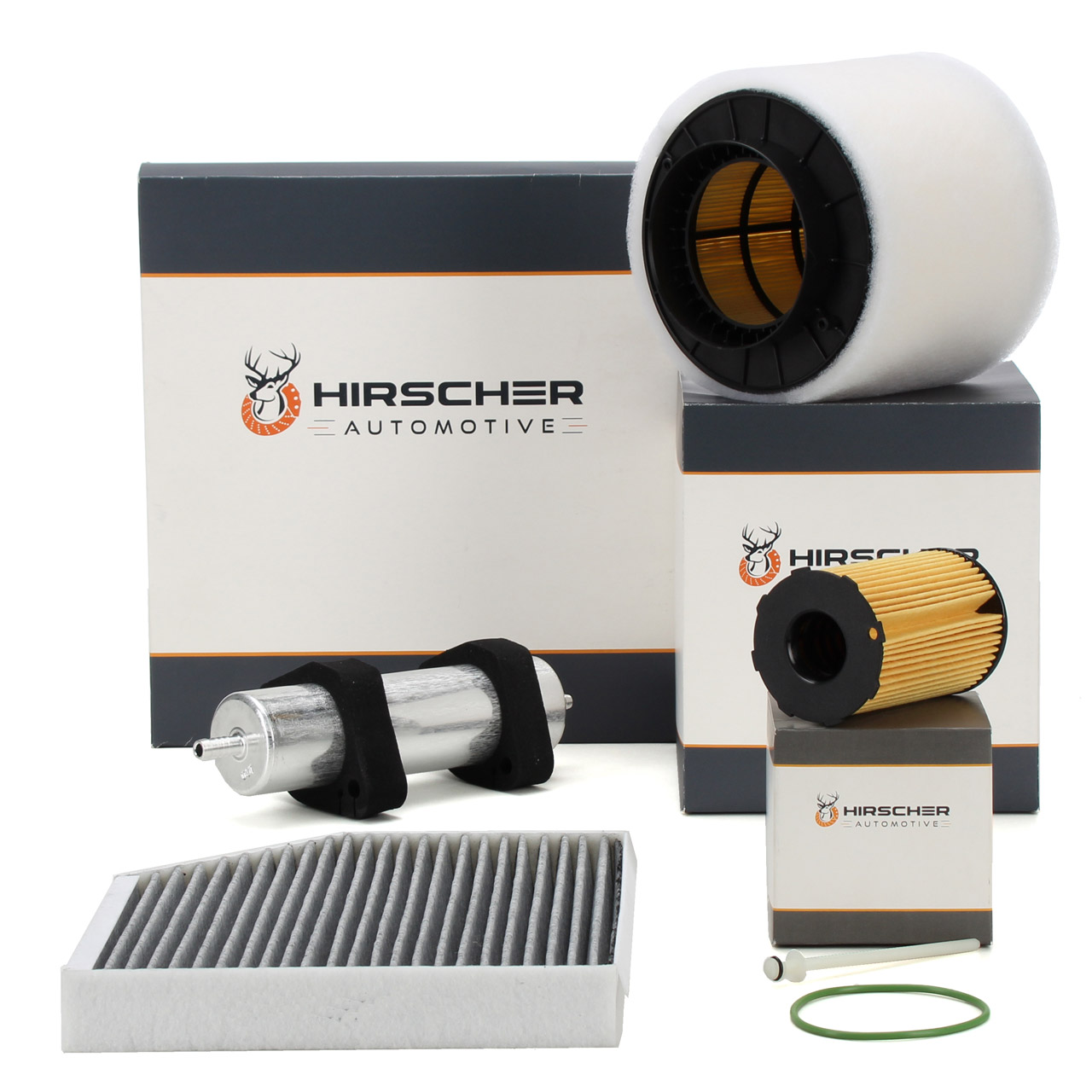 HIRSCHER Filterset 4-tlg AUDI A4 (8K B8) A5 (8T 8F) Q5 (8RB) 3.0/SQ5 TDI 204-340 PS