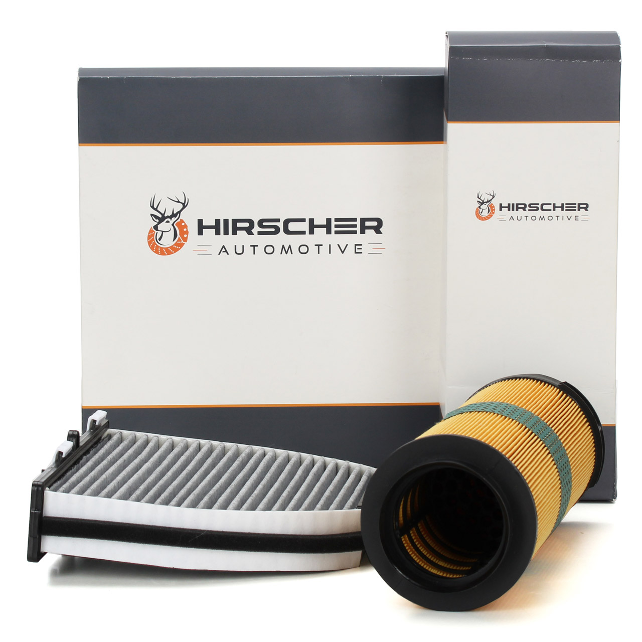 HIRSCHER Innenraum + Luftfilter MERCEDES C-Klasse W204 S204 C200CDI C220CDI OM646