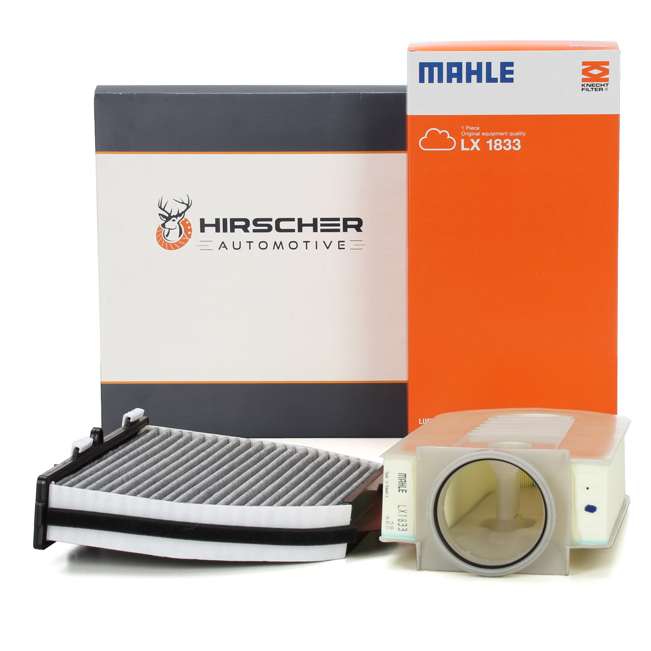 HIRSCHER Innenraum + MAHLE Luftfilter MERCEDES W204 S204 C218 X218 W212 S212 X204 OM651