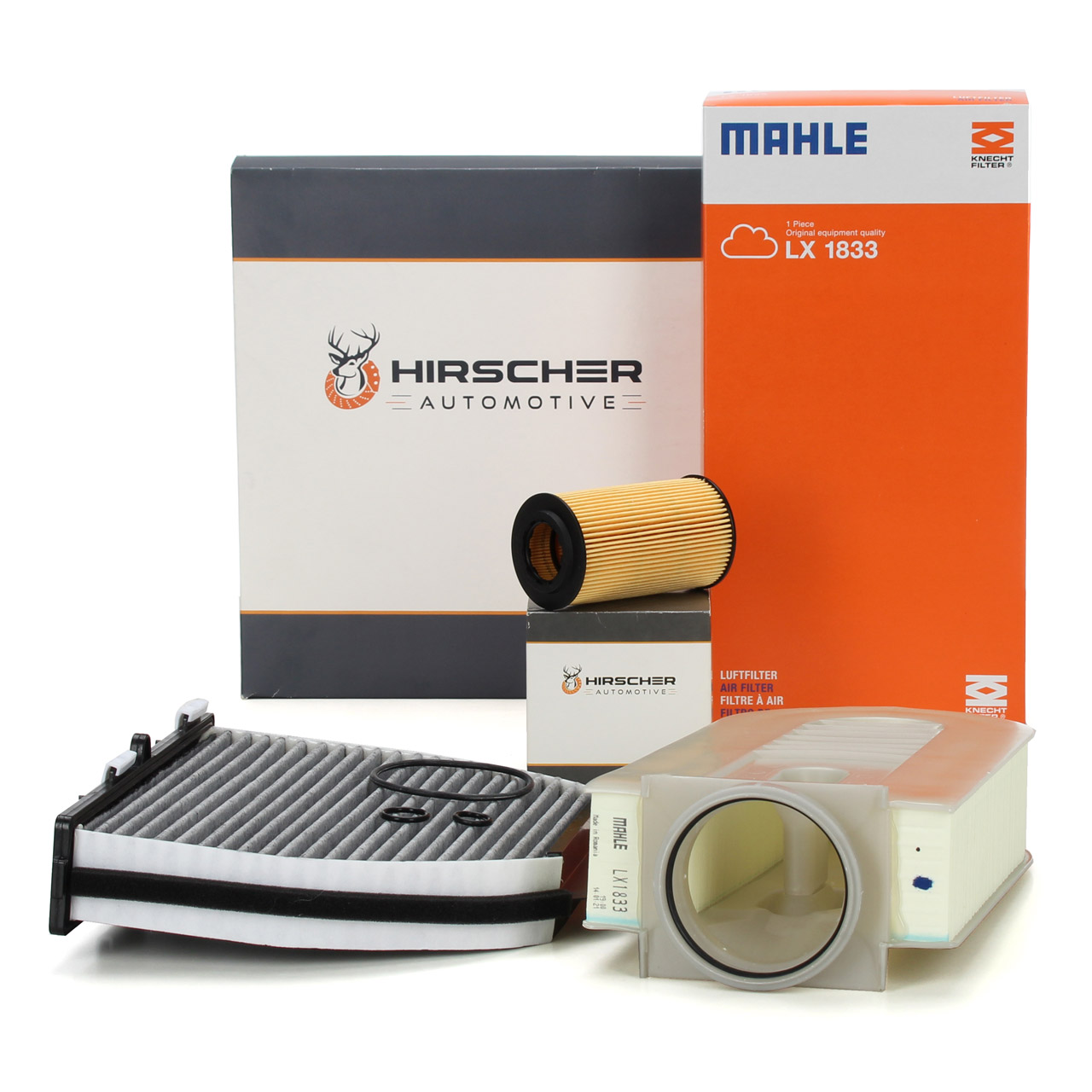 HIRSCHER Filterset 3-tlg MERCEDES W204 C218 X218 W212 X204 220/250CDI OM651