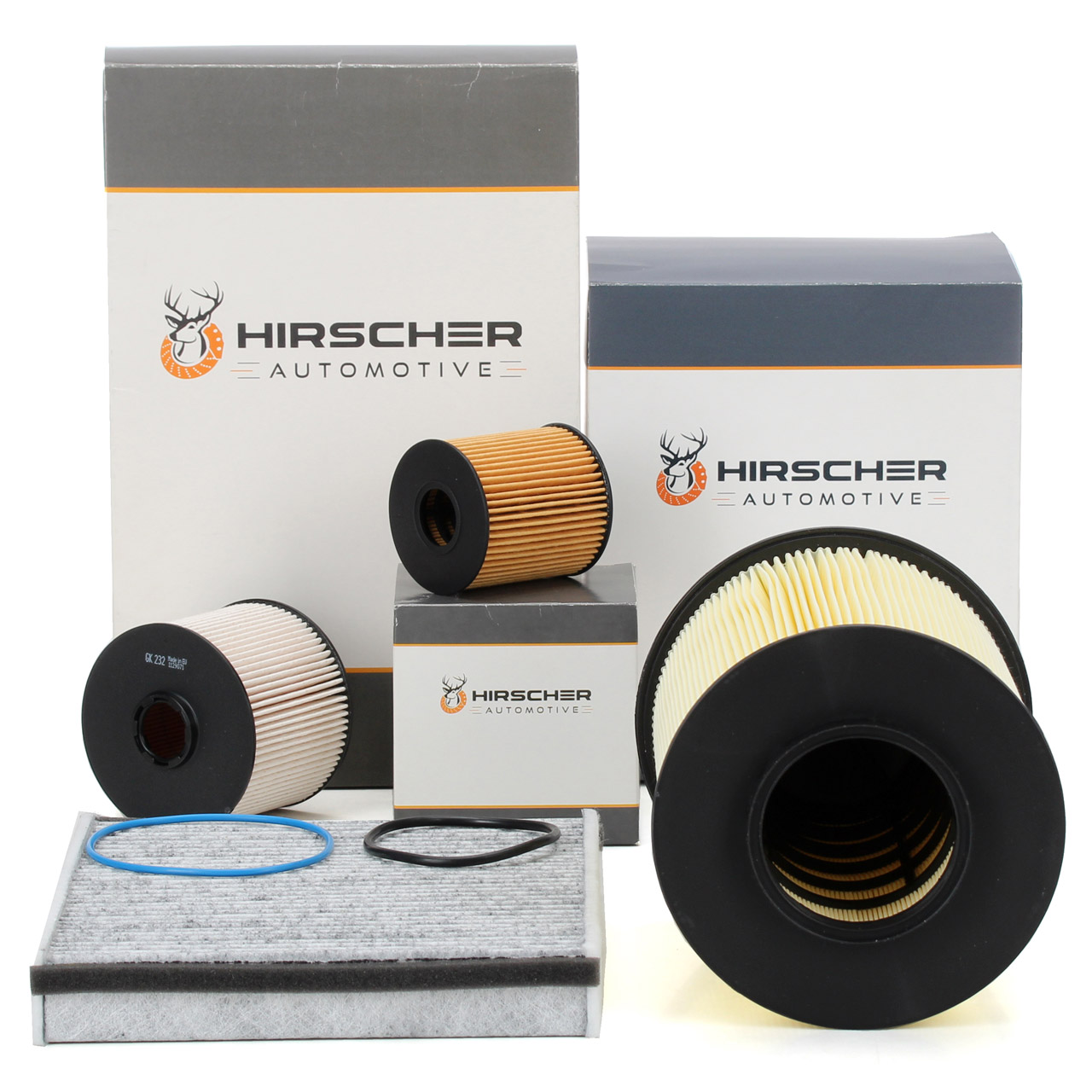 HIRSCHER Filterset 4-tlg FORD Focus 3 Grand / C-Max 2 Kuga 2 2.0 TDCi 115-163 PS
