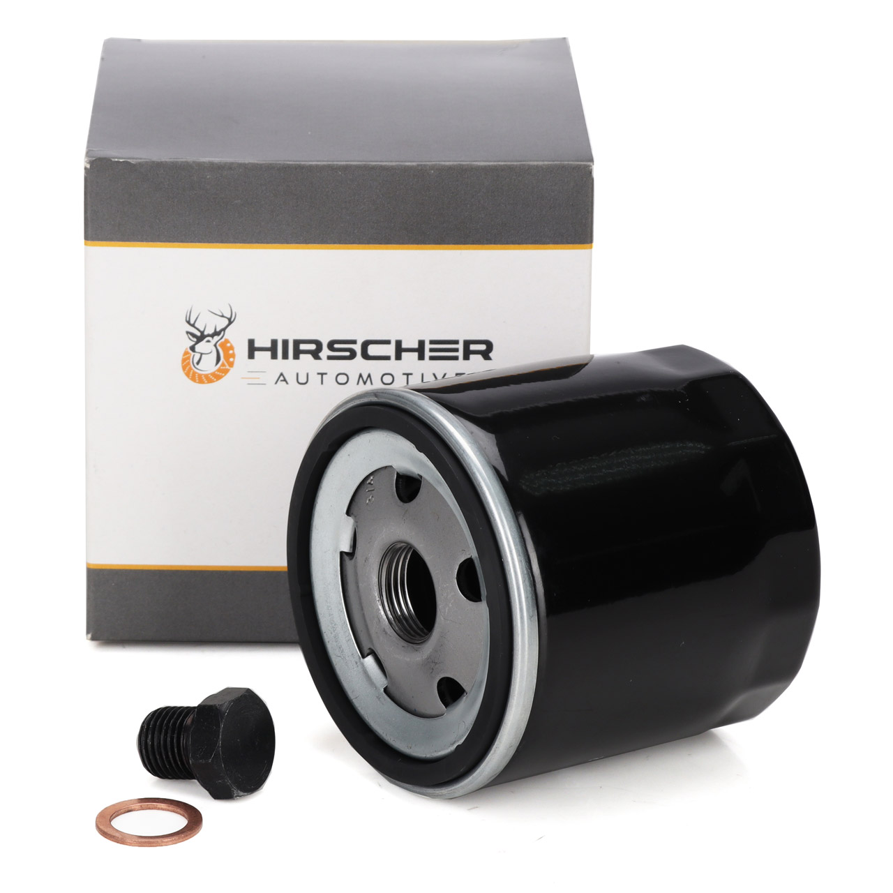 HIRSCHER &Ouml;lfilter 04E115561H + Schraube N90288901 f&uuml;r VW Golf 7 Passat Polo 1.0-1.5 TSI