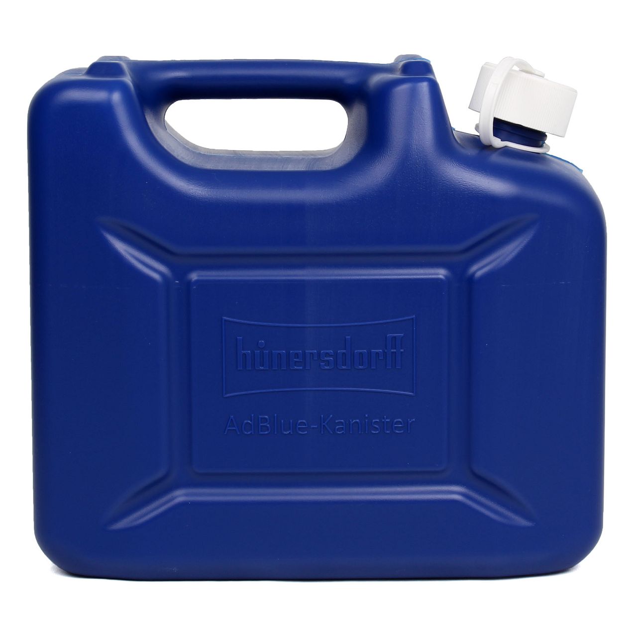 10 Liter HÜNERSDORFF 801500 AdBlue Kanister Reservekanister mit Auslaufrohr UNBEFÜLLT