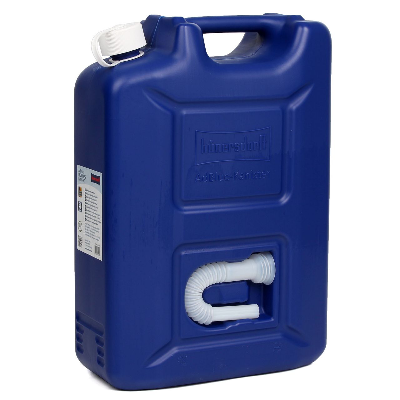 20 Liter HÜNERSDORFF 802500 AdBlue Kanister Reservekanister mit Auslaufrohr UNBEFÜLLT