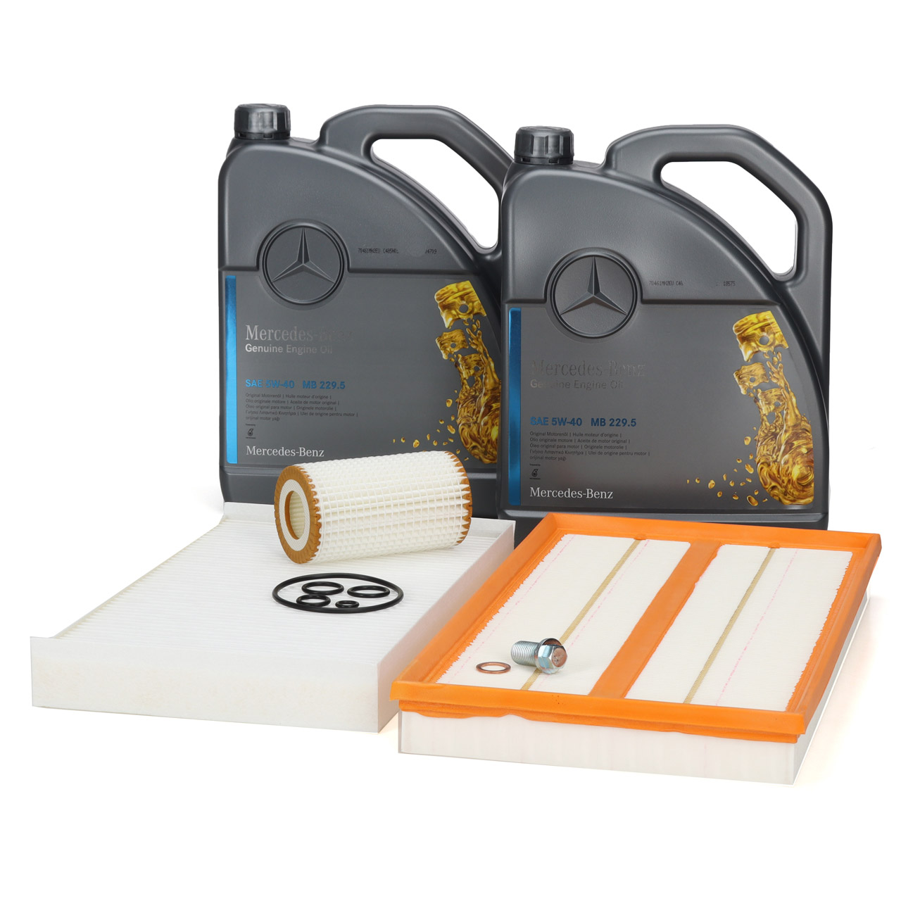 Filterset + 10L ORIGINAL 5W-40 Motoröl für MERCEDES Viano Vito 