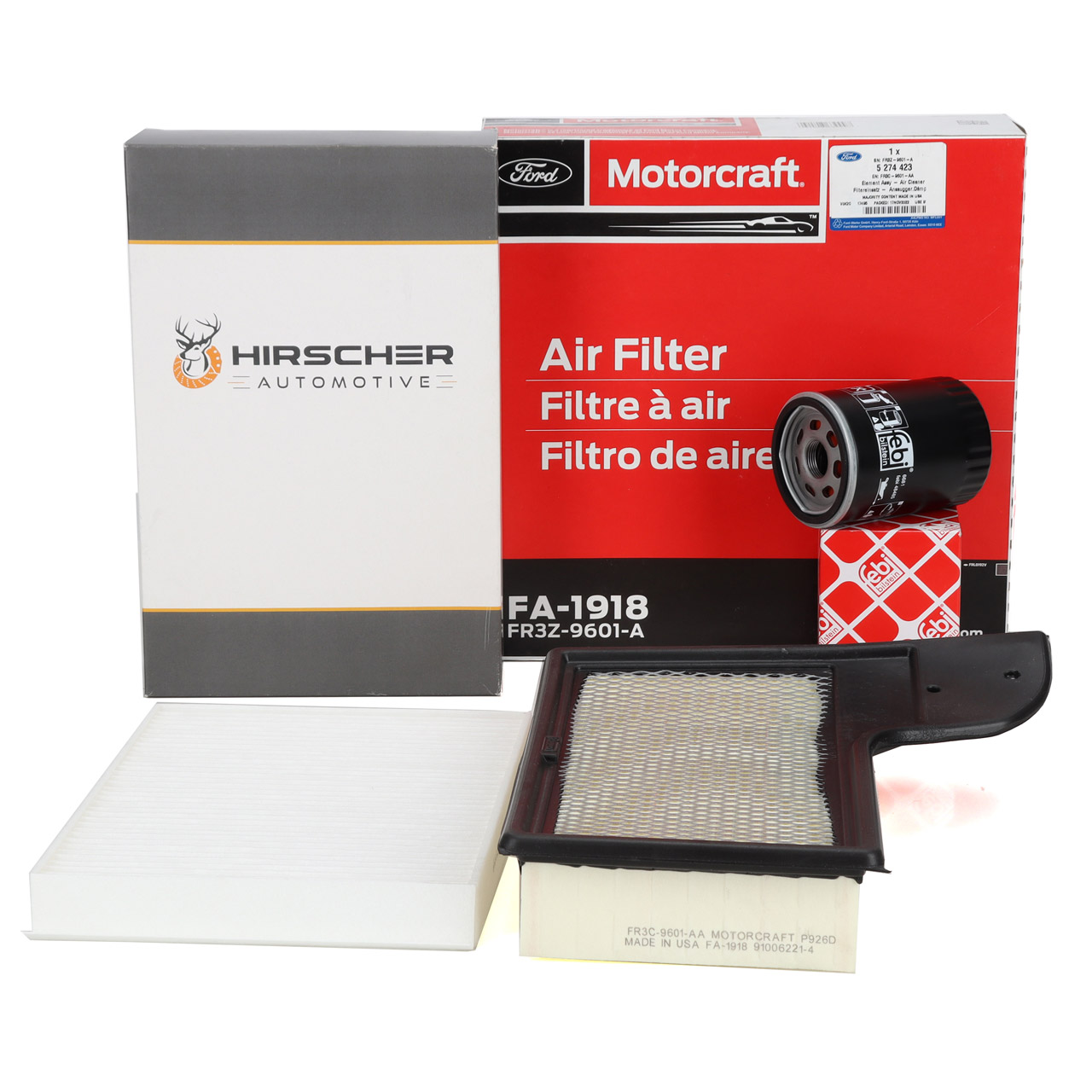 Filter-Set für FORD MUSTANG MK6 5.0 V8 422/450/460 PS ab 07.2015