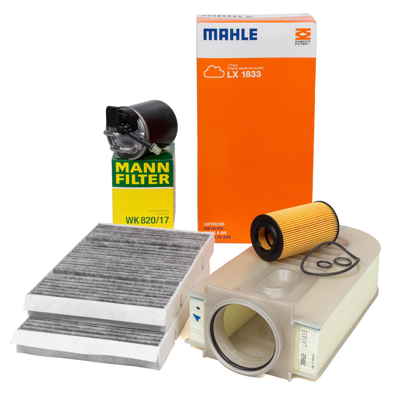 Filterset Filterpaket 4-tlg für MERCEDES S-Klasse W222 S300 BlueTEC Hybrid / h OM651