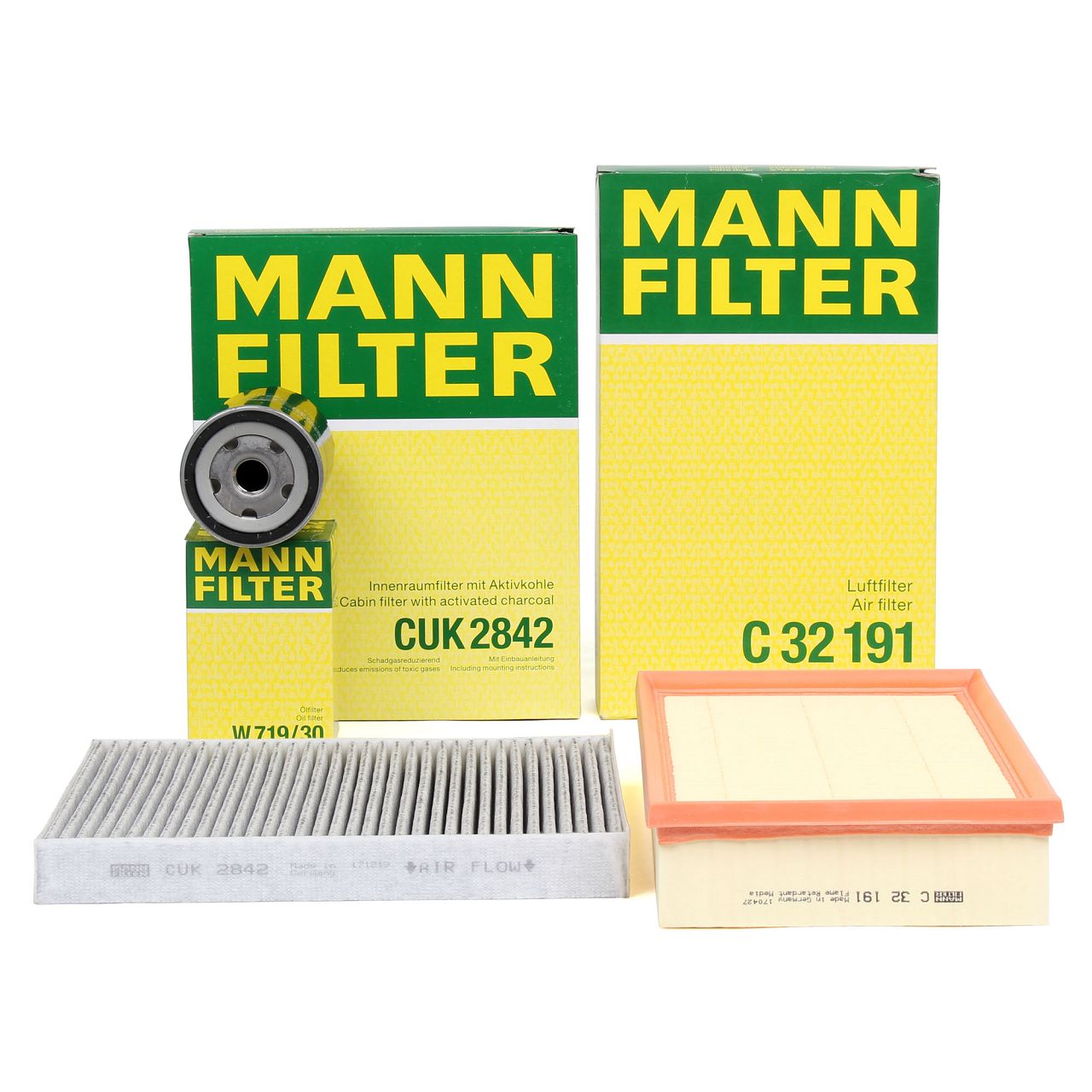 MANN Filterset Filterpaket 3-tlg VW Multivan Transporter T5 2.0 115 PS