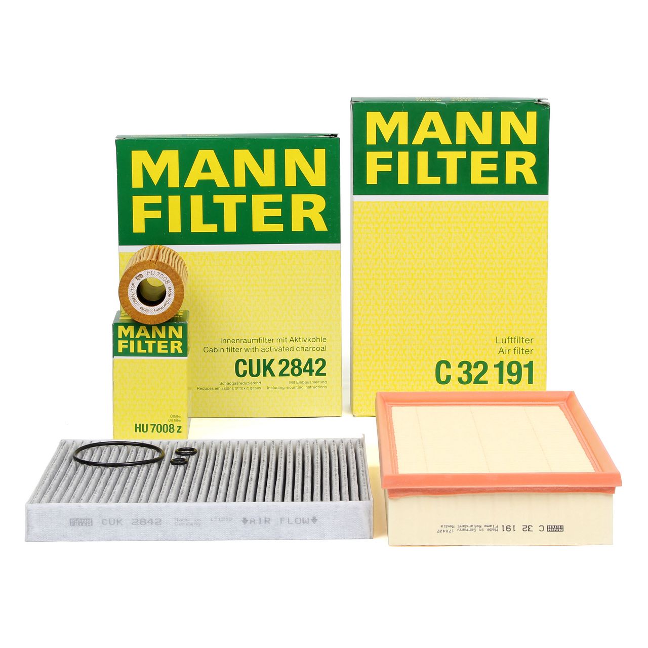 MANN Filter-Set 3-tlg f&uuml;r VW Multivan Transporter T5 T6 2.0 TDI 84-140 PS