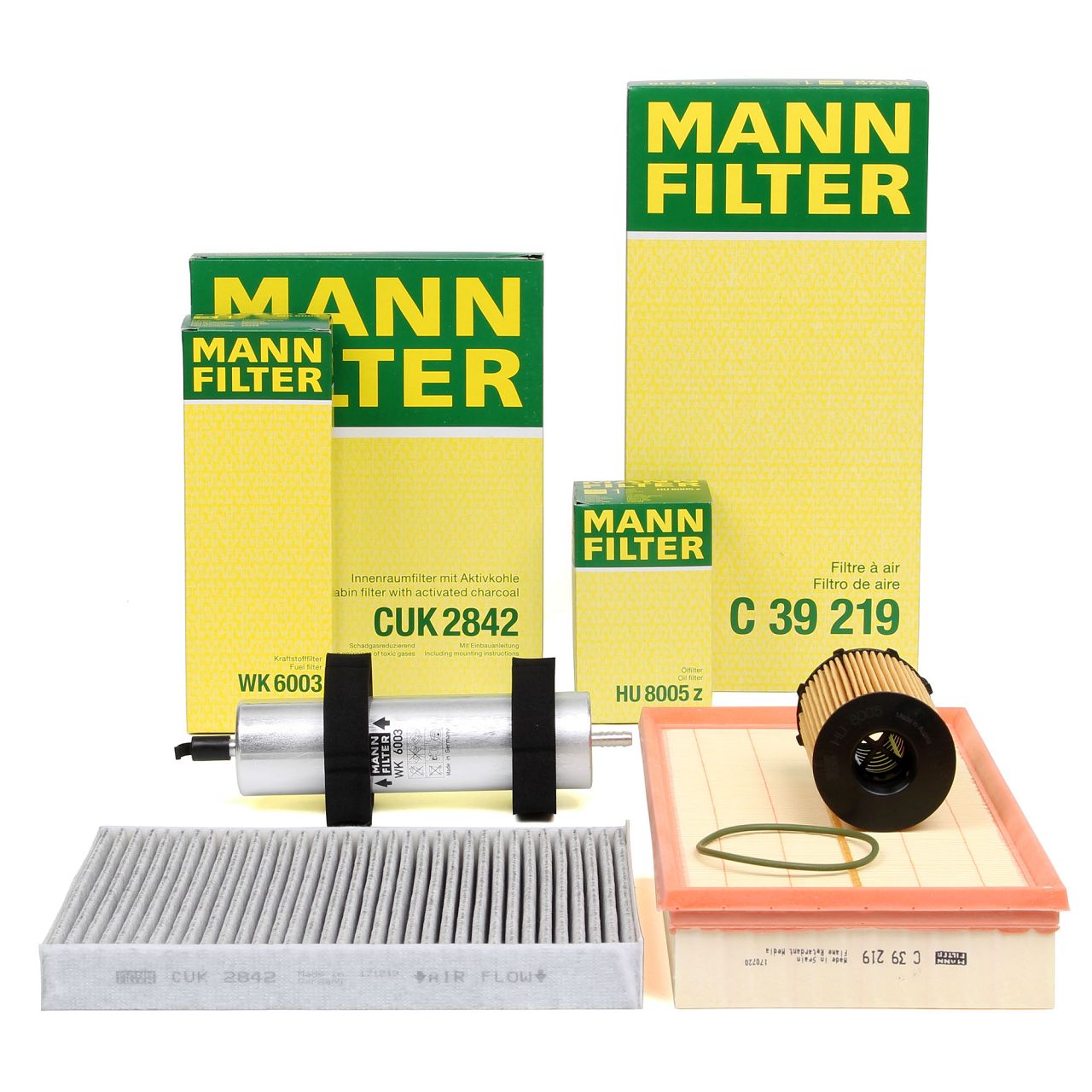 MANN Filterset Filterpaket 4-tlg AUDI Q7 (4LB) 3.0 TDI quattro 204/240/245 PS