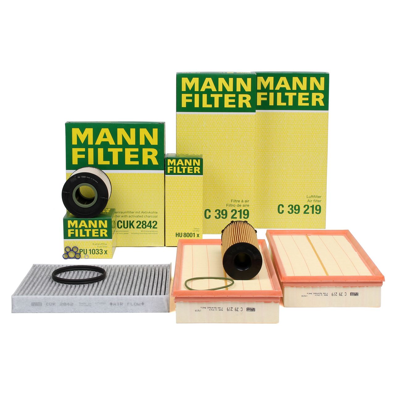 MANN Filterset Filterpaket 4-tlg AUDI Q7 (4LB) 4.2 TDI quattro 326/340 PS