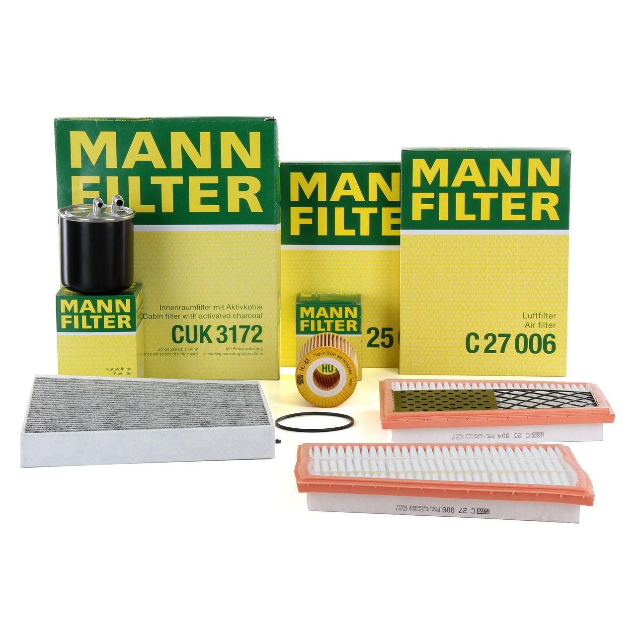 MANN Filter-Set 4-tlg MERCEDES E-Klasse W211 S211 E280/320CDI CLS C219 CLS320/350CDI OM642