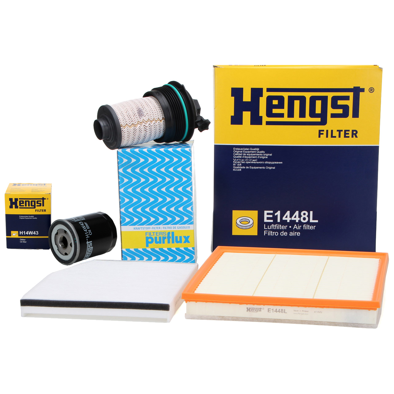 Filter-Set 4-tlg f&uuml;r FORD TOURNEO CUSTOM / TRANSIT V362 V363 2.0 EcoBlue ab ...