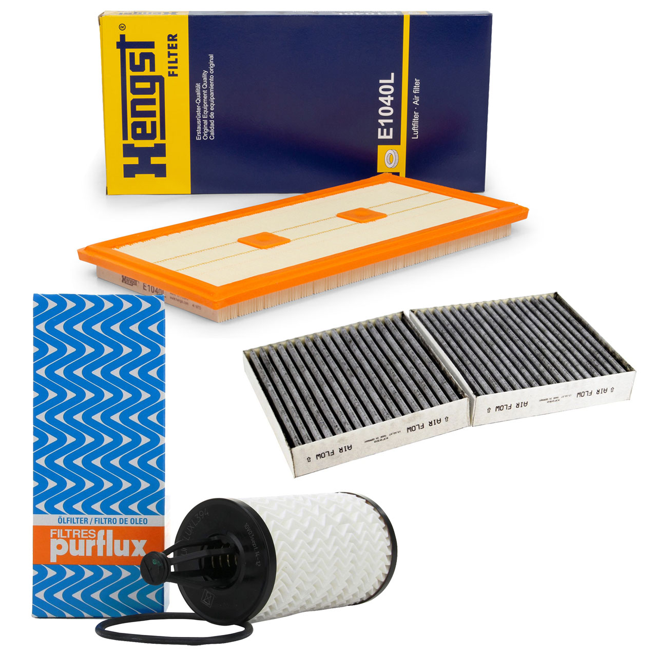Filterset Filterpaket 3-tlg für MERCEDES SLK R172 350 306 PS ab 02.2011 M276