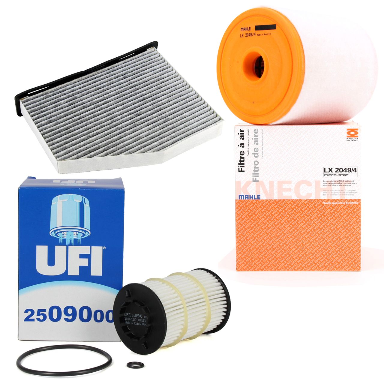 Filter-Set für AUDI A6 (4G C7) S6 quattro A7 (4G) S7 quattro 420/450 PS