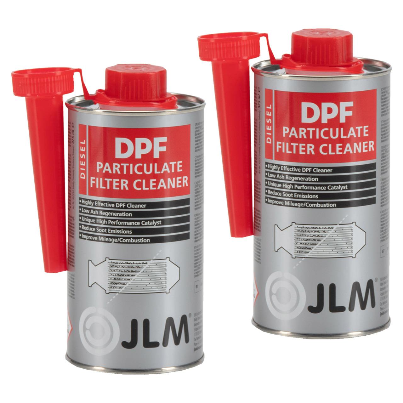 2x 375ml JLM J02210 Diesel DPF Cleaner Dieselpartikelfilter Additiv Reiniger